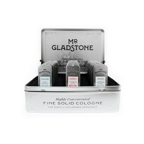 Mr. Gladstone Solid Cologne Full Retail Display Bundle, Solid Cologne