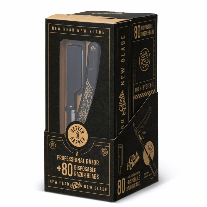 BB-100200 Better Barber Click and Clean Handle White