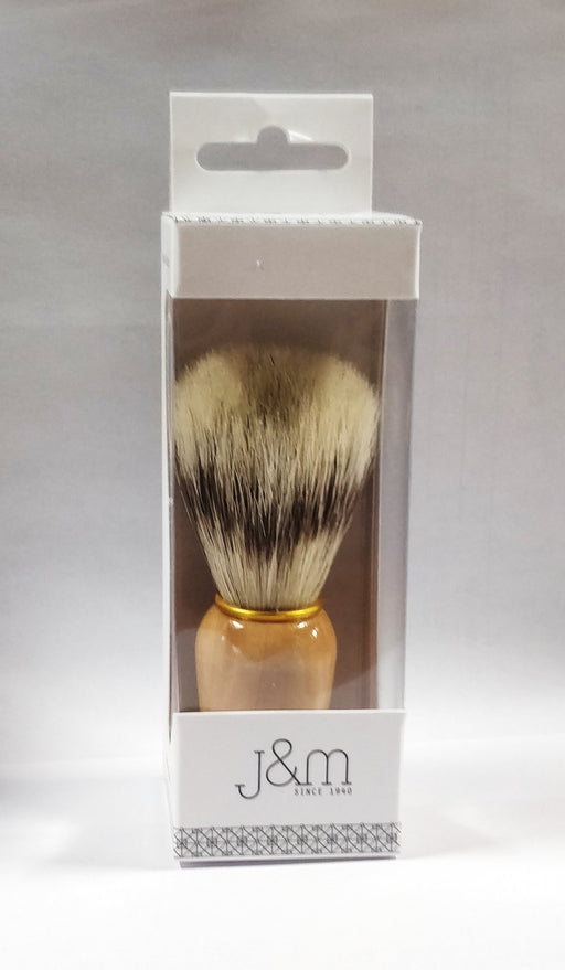 Vie-Long Bristle Shaving Brush, Wood Handle