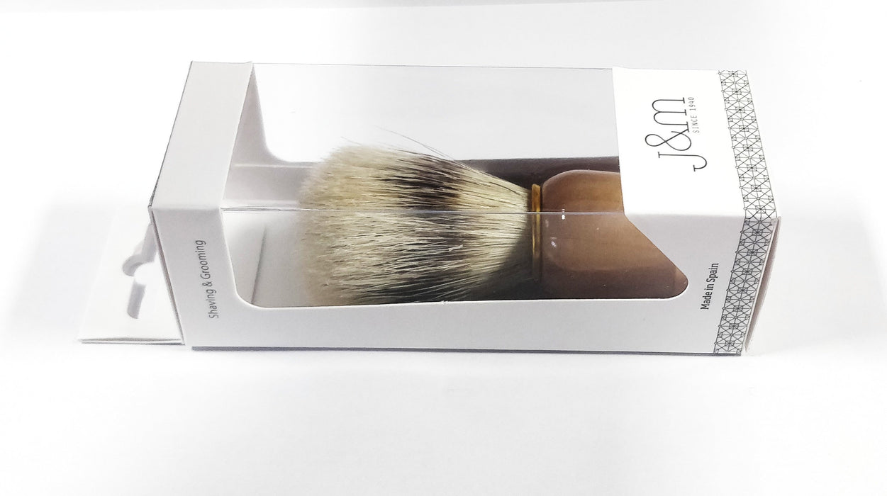 Vie-Long Bristle Shaving Brush, Wood Handle