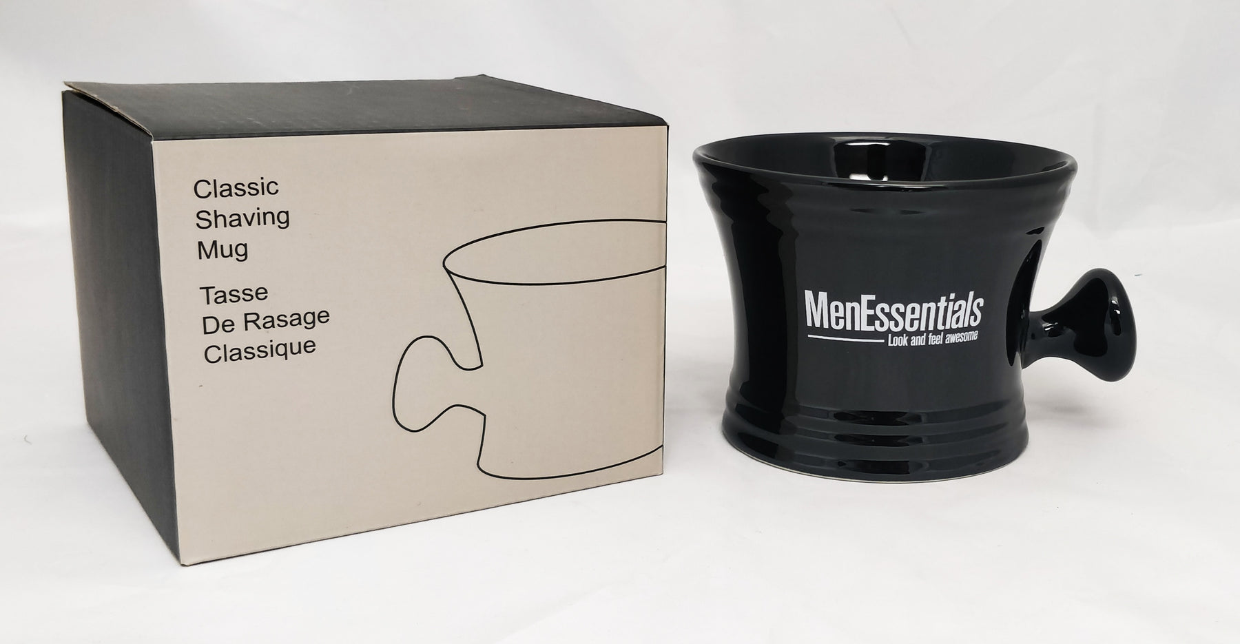 Tasse à raser apothicaire en porcelaine noire Men Essentials