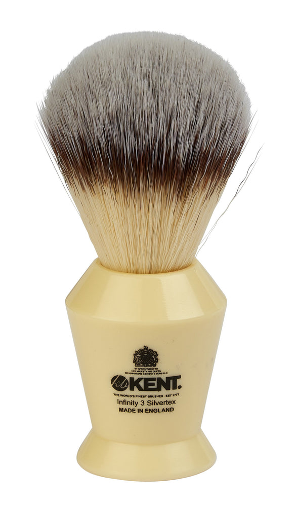 Kent "Infinity" Super Soft Silvertex Synthetic Brush, Ivory