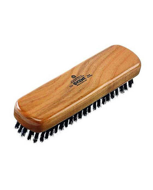 Kent K-CC2 Clothes Brush, Travel Size, Pure Black Bristle, Cherrywood, Clothes Brushes