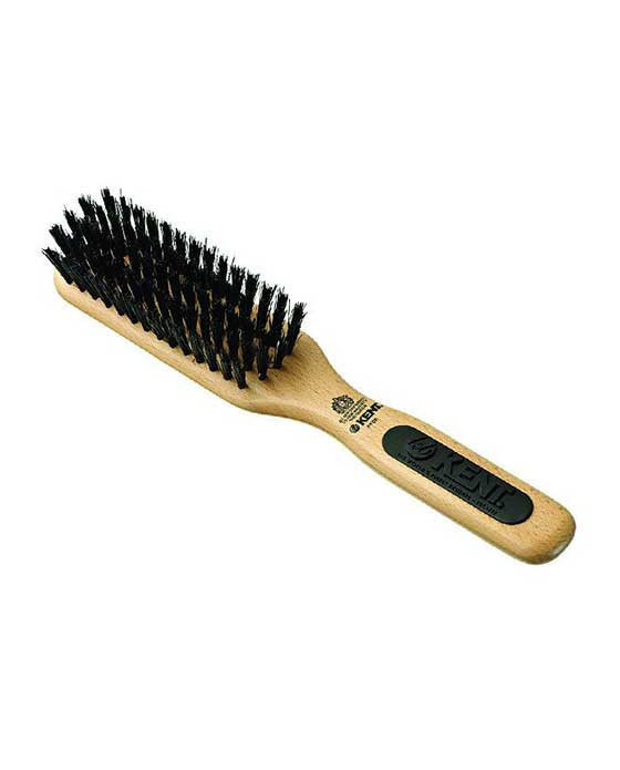 Kent Natural Shine Brush, Narrow Head, Pure Bristle, Hair Brushes