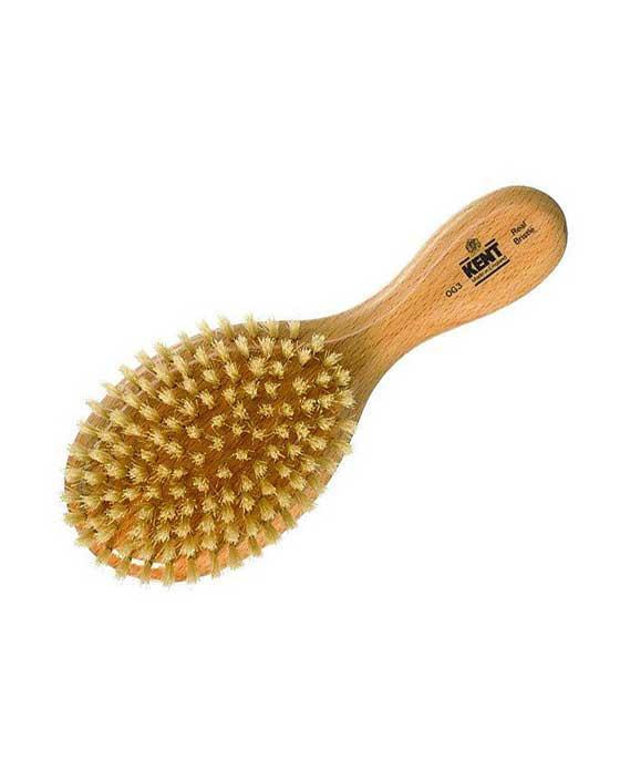 Kent Men's Brush, Oval Head, White Bristles, Beechwood, Hair Brushes