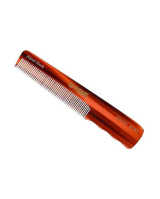 Kent K-R18T Comb, Pocket Comb With Thumb Grip, Fine (136mm/5.3in), Hair Combs