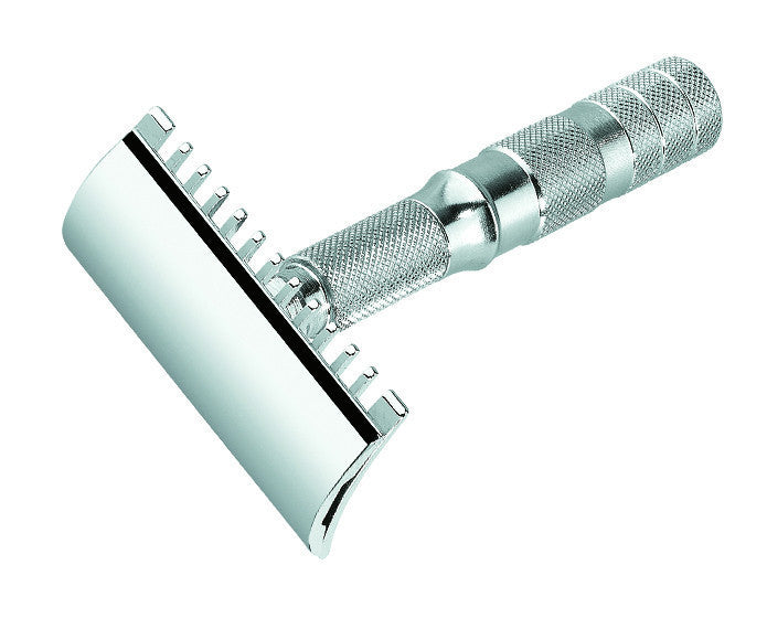 Merkur Travel Double Edge Safety Razor, Straight Cut, Chrome, Double Edge Safety Razors