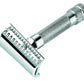 Merkur 37C Double Edge Safety Razor, Slant Cut, Extra Thick Handle, Chrome, Double Edge Safety Razors