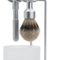 Merkur 4750 – Stand for Future Razor and Brush, Satin Chrome Finish - Perma Brands Canada