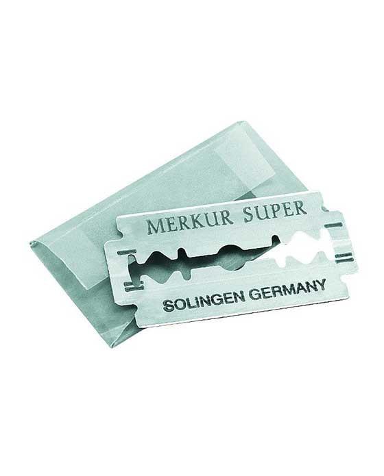 Merkur Super Platinum Double Edge Safety Razor Blades (Single Pack, 10 Blades/Pack), Razor Blades