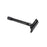 Merkur 23 Black Double Edge Safety Razor, Straight Cut, Extra Long Handle, Black PVD Coated
