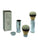 PureBadger Collection Brass Travel Shave Brush Synthetic Fiber, 
