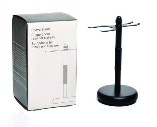 PureBadger Collection Shaving Stand, Black, For Standard Shaving Brush & Standard DE safety razor, 