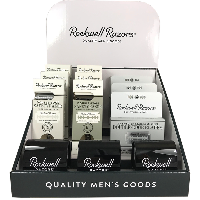 Rockwell Razors Rookie Value Bundle Shave Hardware Display