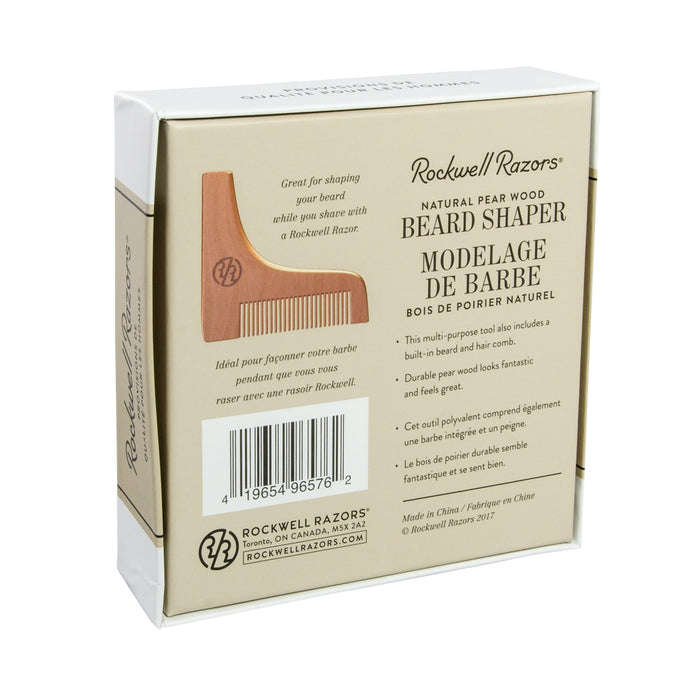 Rockwell Razors Rasoir à barbe en bois de poirier naturel (boîte de 4)