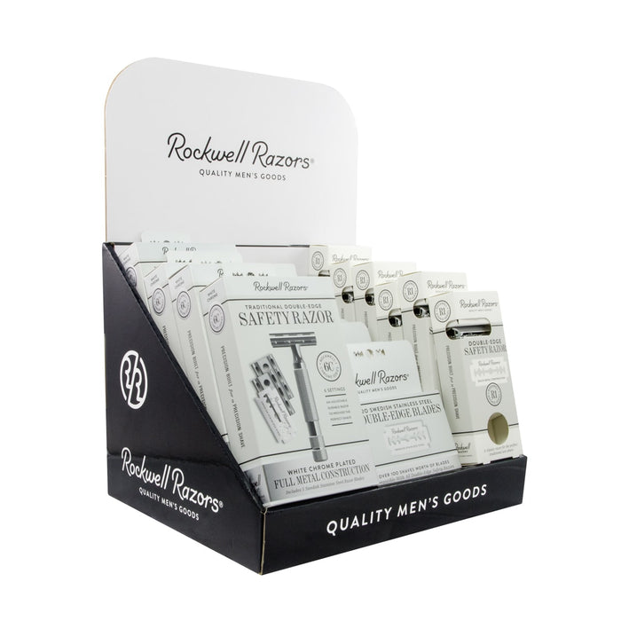 Rockwell Razors Shave Hardware Display Bundle, 