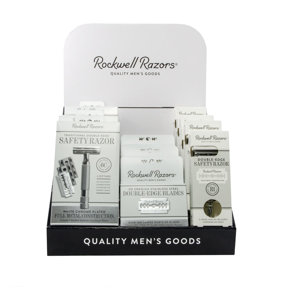 Rockwell Razors Shave Hardware Display Bundle, 