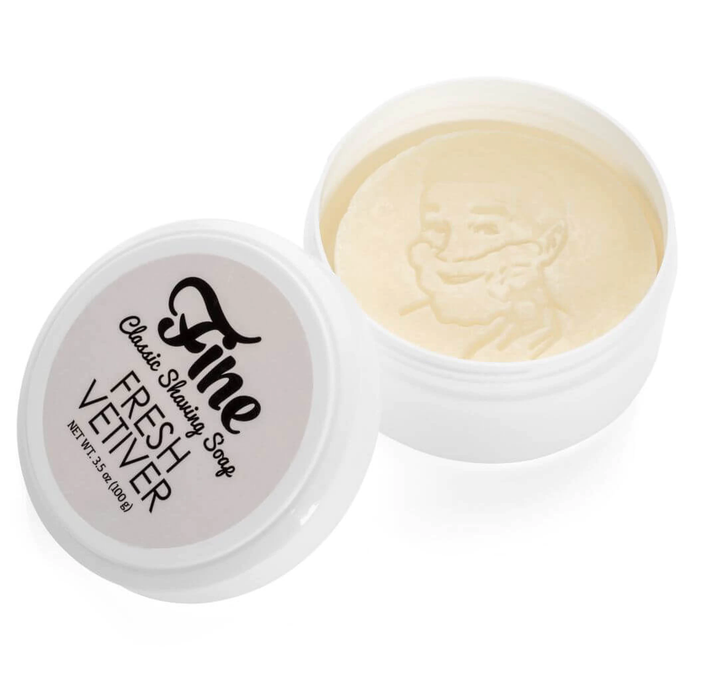 Fine Accoutrements Fresh Vetiver Classic Shaving Soap in Tub