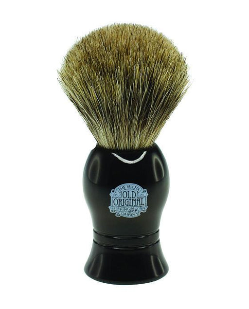 Progress Vulfix Pure Badger Shaving Brush, Black Handle, 