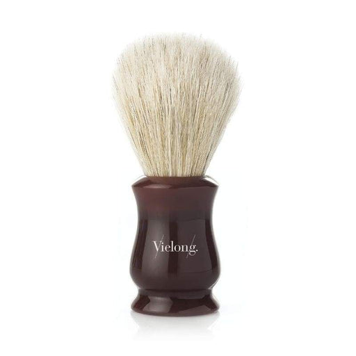 Vie-Long Vintage Tulip Horse Hair Shaving Brush Red Wood Handle