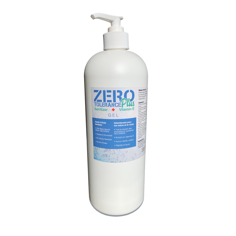 Gel désinfectant pour les mains Zero Tolerance 32 oz avec pompe