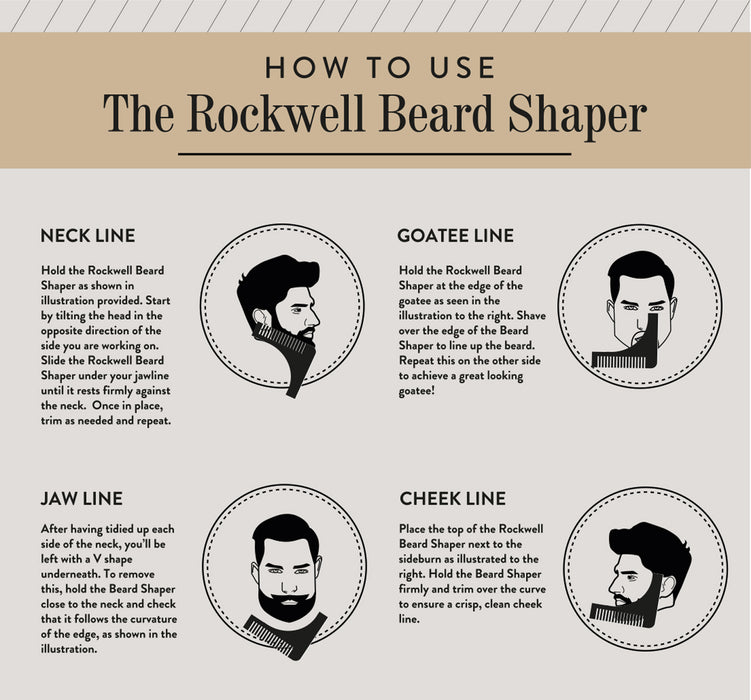 ROCKWELL PLASTIC BEARD SHAPER (Case pack of 10)