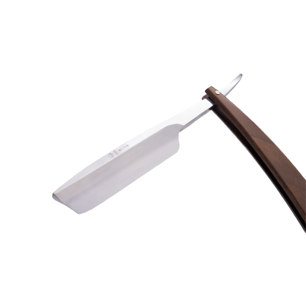 DV-8009141, Dovo Straight Razor EDO, 5/8”, carbon, 1/1 full hollow, Ultra compressed walnut wood