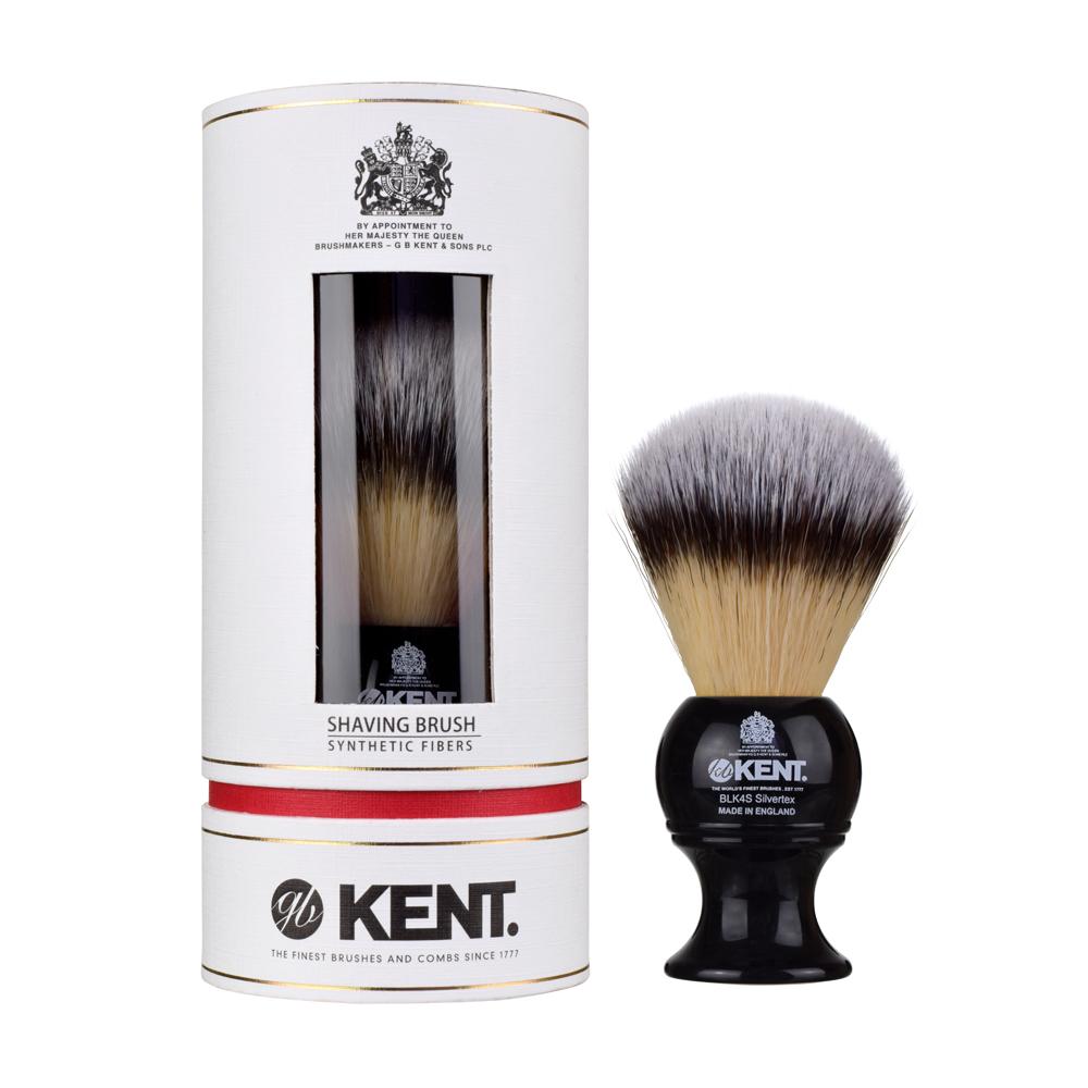 Kent Black Small Synthetic shaving brush