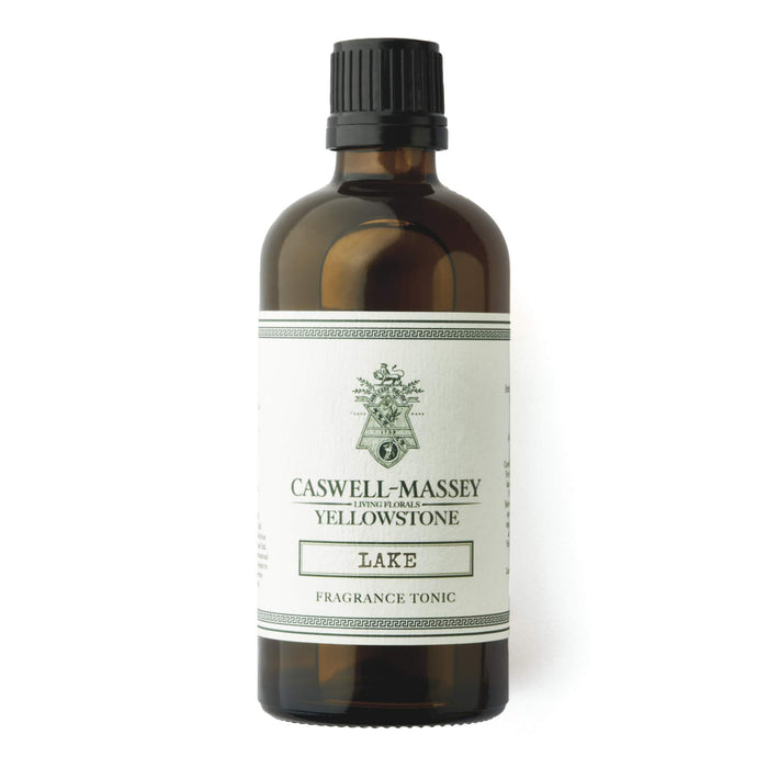 Caswell Massey Yellowstone Living Florals - Lake 100ml Fragrance Tonic in Amber Bottle (Boxed)