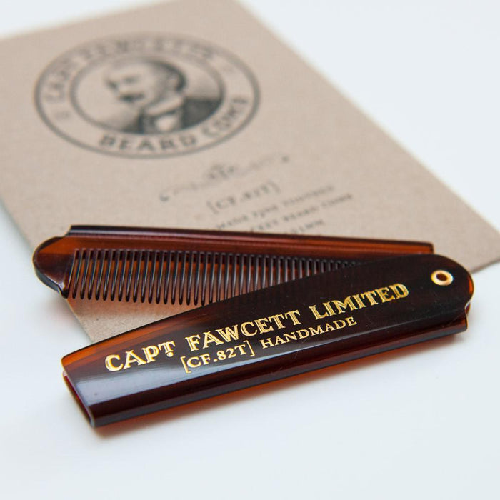 Captain Fawcett's Beard Oil & Beard Comb Gift Set(Million Dollar)