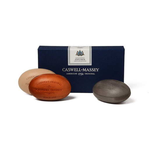 Caswell Massey Sandalwood Explorer Three-Soap Set
