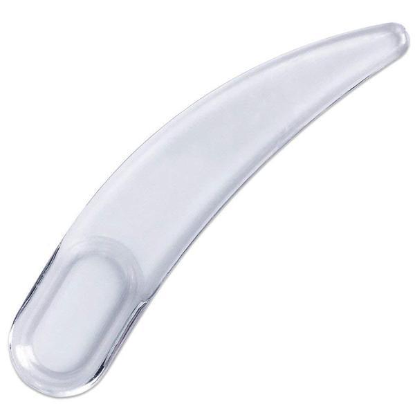Disposable Polystyrene Boomerang Spatula, Clear 2.4 inch (50pcs/Bag)